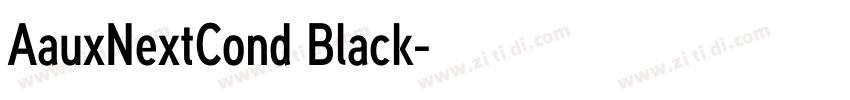 AauxNextCond Black字体转换